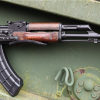 POLISH AKMS CIRCLE 11 UNDER FOLDER -AK 47 RIFLE