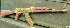 ZASTAVA M70 24KT GOLD PLATED AK47 RIFLE